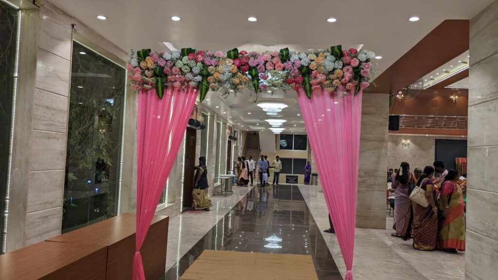 Hall entrance Pondicherry sri Ganesh mahal