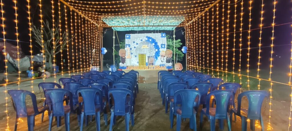 Birthday home decoration Andappatu tinidvanam